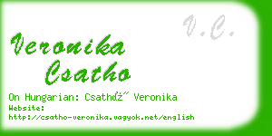 veronika csatho business card